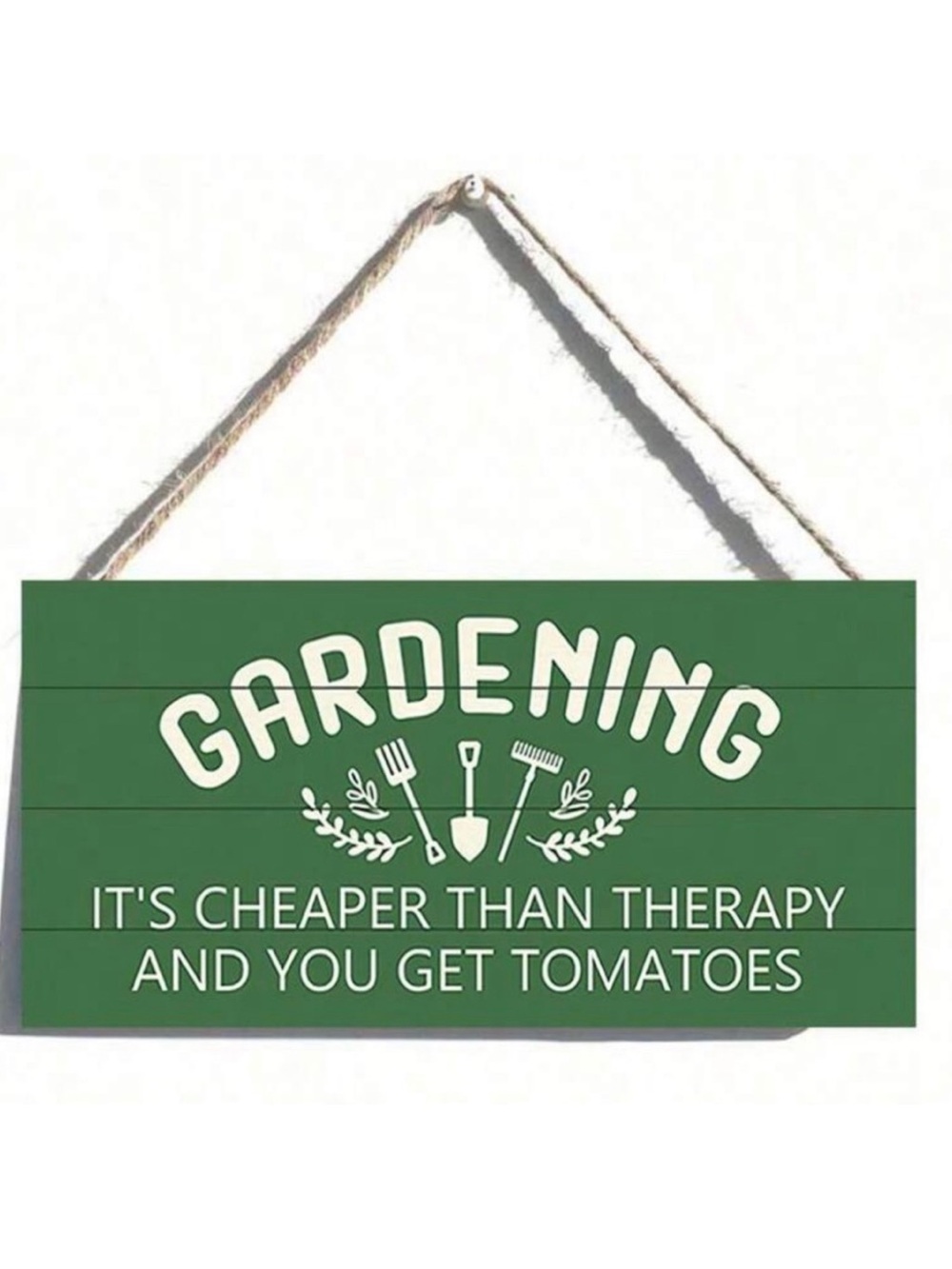 Nice Funny Gardening hanging sign!